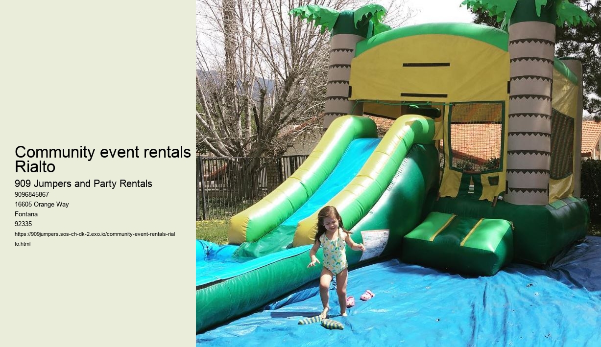 Community event rentals Rialto