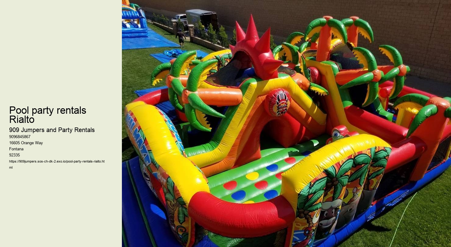 Pool party rentals Rialto