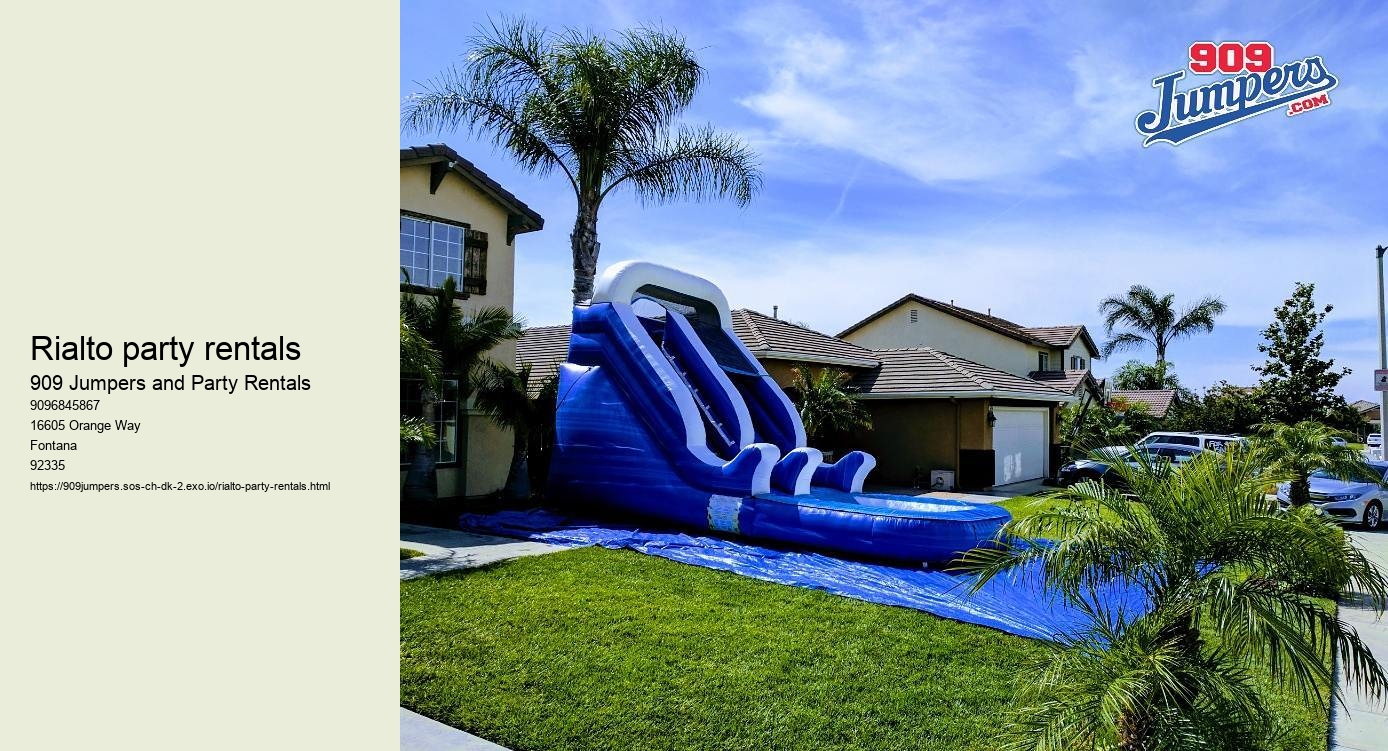 Rialto party rentals